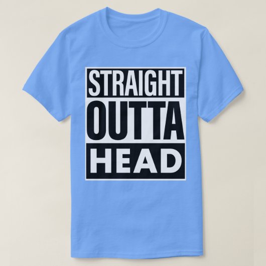 頭からそのまま飛び出た名前 Tシャツ (デザイン正面)