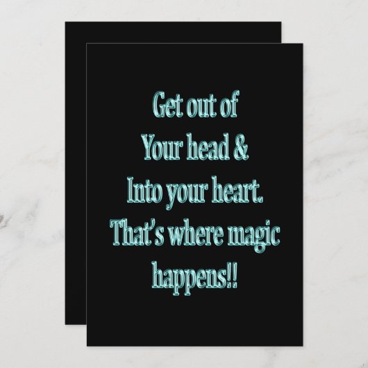 頭から離れてハートに (正面/裏面)