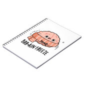 頭が凍った 面白い生物学 解剖学のしゃれ ノートブック (左側)