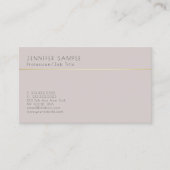 頭が切れるで明白で創造的でエレガントでクラシックな色の調和 名刺 (正面)