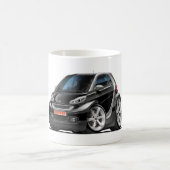 頭が切れるで黒い車 コーヒーマグカップ (中央)