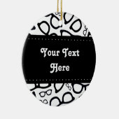 頭が切れるなガラスパターン セラミックオーナメント (右)