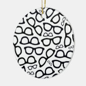 頭が切れるなガラスパターン セラミックオーナメント (左)