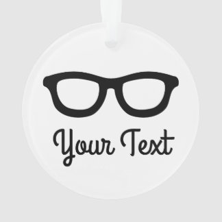 頭が切れるなガラス オーナメント