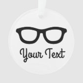 頭が切れるなガラス オーナメント (正面)