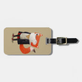 頭が切れるなキツネ ラゲッジタグ (正面横)