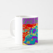 頭が切れるなスカルのコーヒー・マグを得て下さい コーヒーマグカップ (正面左)