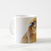 頭が切れるなバニーのマグ コーヒーマグカップ (正面左)