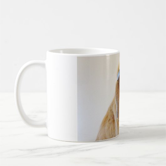 頭が切れるなバニーのマグ コーヒーマグカップ (左)