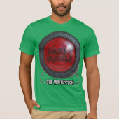 頭が切れるなミサイル-勝利ボタン Tシャツ (正面)