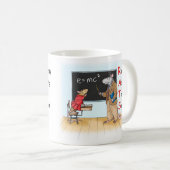 頭が切れるなラットのマグ コーヒーマグカップ (正面右)