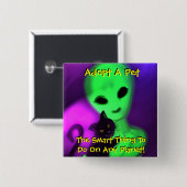 頭が切れるな事ボタン 缶バッジ (正面&裏面)