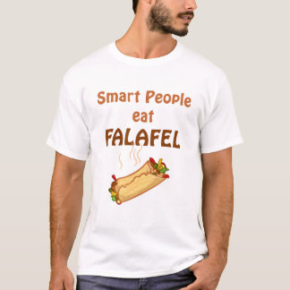 頭が切れるな人々はファラフェルを食べます Tシャツ