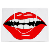 頭が切れるな口禁止される把握無し ラージペーパーバッグ (正面)