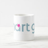 頭が切れるな女の子のマグ コーヒーマグカップ (中央)