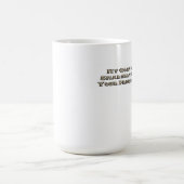 頭が切れるな政治ヤギ コーヒーマグカップ (中央)