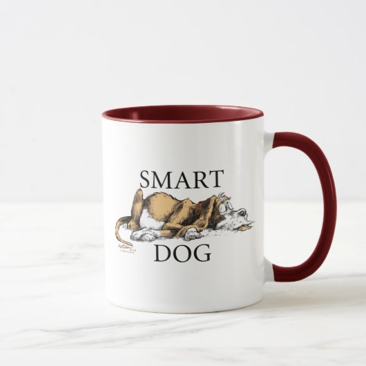 頭が切れるな犬のコップ マグカップ (右)