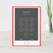 頭が切れるな電話挨拶状 シーズンカード (正面)