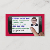 頭が切れるな電話/サーチエンジンのスタイルの名刺 名刺 (正面)