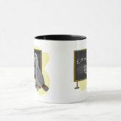 頭が切れるなTimnehのアフリカ灰色のマグ マグカップ (中央)