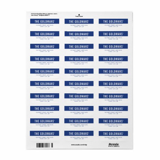 頭が切れるはっきりしたミニマルシンプルブロック王室の型ブルー ラベル (フルシート)