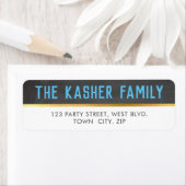 頭が切れるはっきりしたミニマルシンプル型金ゴールドアクア ラベル (インサイチュ)