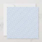 頭が切れるカボチャChinoiserie青と白結婚の セーブザデート (裏面)