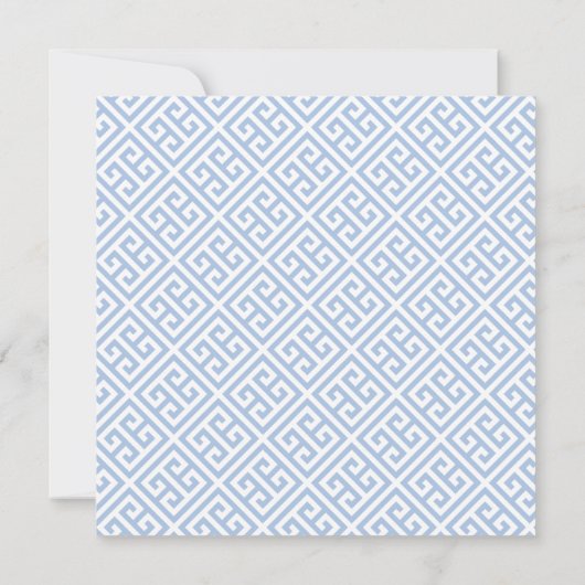 頭が切れるカボチャChinoiserie青と白結婚の セーブザデート (裏面)