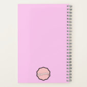 頭が切れるクッキー、メガネをかけたかわいいクッキー ノートブック (裏面)