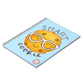 頭が切れるクッキー、メガネをかけたかわいいクッキー ノートブック (左側)