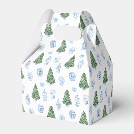 頭が切れるクリスマスツリーブルーオーナメントズ結婚 フェイバーボックス (裏面サイド)