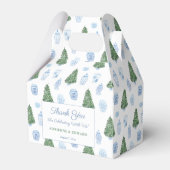 頭が切れるクリスマスツリーブルーオーナメントズ結婚 フェイバーボックス (正面サイド)