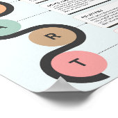 頭が切れるゴール事業インフォグラフィックポスター ポスター (角)