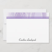 頭が切れるシルクエレガントとパープルパール ノートカード (正面)