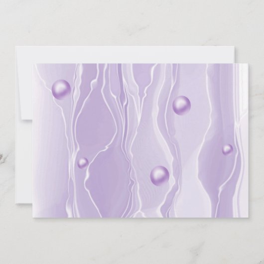 頭が切れるシルクエレガントとパープルパール ノートカード (裏面)