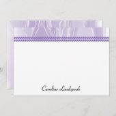 頭が切れるシルクエレガントとパープルパール ノートカード (正面/裏面)