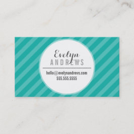 頭が切れるシンプルスポットストライプトレンディー玉緑 名刺