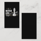 頭が切れるチェス知性がある盤ゲーム 名刺 (正面/裏面)