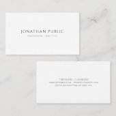 頭が切れるデザインモダンテンプレートエレガントプロフェッショナル 名刺 (正面/裏面)