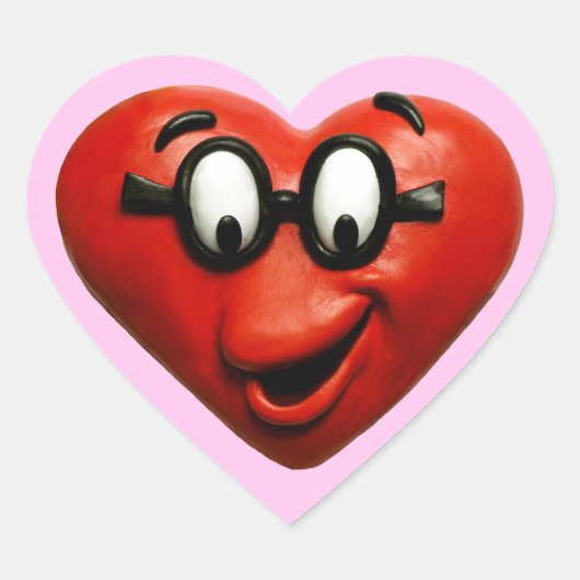 頭が切れるハート ハートシール (正面)