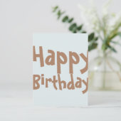 頭が切れるパーティーハッピーバースデーカード ポストカード (スタンド正面)