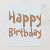 頭が切れるパーティーハッピーバースデーカード ポストカード (正面)