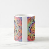 頭が切れるブラーバカラフルー卒業インスパイア コーヒーマグカップ (中央)