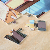 頭が切れる図書室のア読ニメ娘 ジグソーパズル (側面)