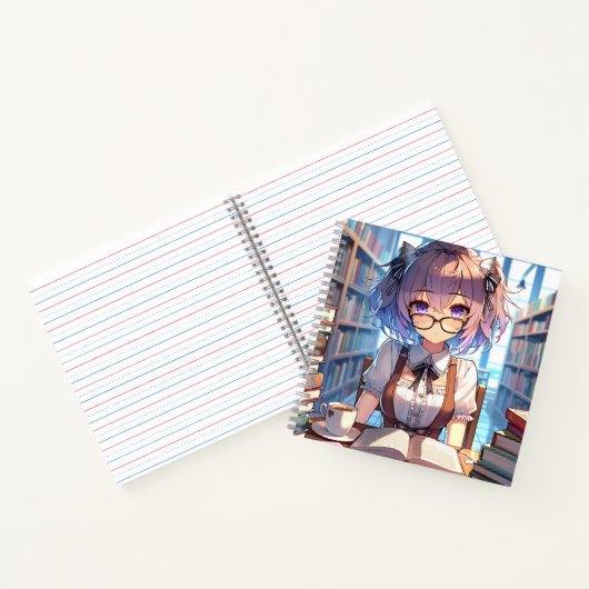 頭が切れる図書室のア読ニメ娘 ノートブック (内部)