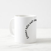 頭が切れる子供もお頭が切れる母さも コーヒーマグカップ (正面左)