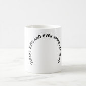 頭が切れる子供もお頭が切れる母さも コーヒーマグカップ (中央)