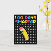 頭が切れる新学期先生レトロ カード (黄色い花)