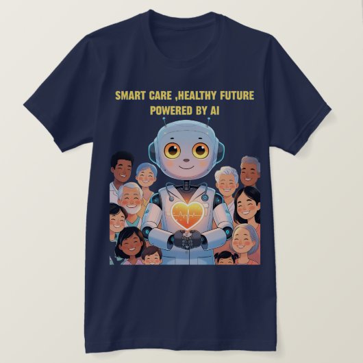 頭が切れる気に幸福 Tシャツ (デザイン正面)