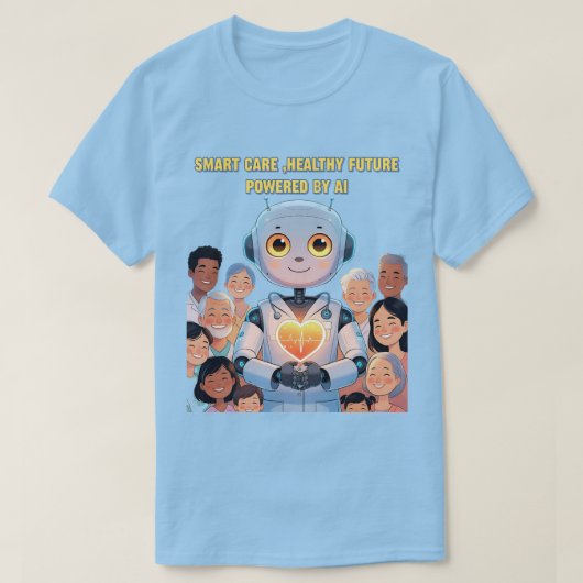 頭が切れる気に幸福 Tシャツ (デザイン正面)